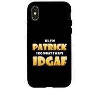Patrick Costume IDGAF Funny Meme Halloween Costume for Pat Coque pour iPhone X/XS