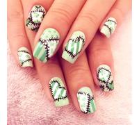 Patrick Day Press sur ongles français faux ongles carrés faux ongles clovers designs pleins ongles acryliques