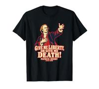 Patrick Henry Donne-Moi Liberty Patriotic T-Shirt Graphique avec Valeur