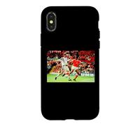 Patrick Kluivert Laurent Blanc Coupe du Monde Euro Football Coque pour iPhone X/XS