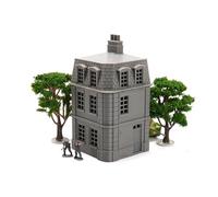 Patrick Miniatures Normandy Maison d'angle française Hôtel DS-T4 - Terrain de table imprimé en 3D WW2 | 28 mm, 20 mm, 15 mm Échelle (20 mm)