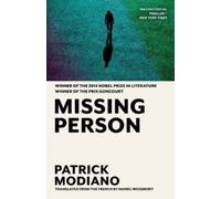 Patrick Modiano Missing Person (Poche) Verba Mundi Book