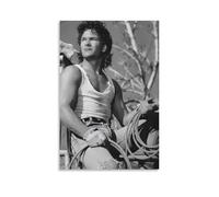 Patrick Swayze Poster imperméable à l'eau pour maison résistant à l'humidité, facile à installer et résistant à la décoloration, style sans cadre, 40 x 60 cm