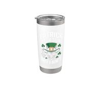 Patrick was Saint But I Aint Skull St Patricks Day Gobelet isotherme en acier inoxydable double paroi