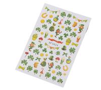 Patrick's Day Nails Autocollant Adhésif Ongles Décalcomanies Shamrock Art Autocollants Décorations D'art Pour La Fête Patrick’s Day Stickers Tlovers Nail Sticker Shamrock Decals