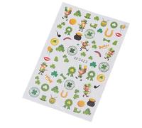 Patrick's Day Nails Autocollant Adhésif Ongles Décalcomanies Shamrock Art Autocollants Décorations D'art Pour La Fête Patrick’s Day Stickers Tlovers Nail Sticker Shamrock Decals