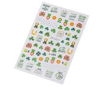 Patrick's Day Nails Autocollant Adhésif Ongles Décalcomanies Shamrock Art Autocollants Décorations D'art Pour La Fête Patrick’s Day Stickers Tlovers Nail Sticker Shamrock Decals