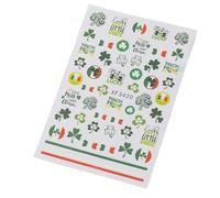 Patrick's Day Nails Autocollant Adhésif Ongles Décalcomanies Shamrock Art Autocollants Décorations D'art Pour La Fête Patrick’s Day Stickers Tlovers Nail Sticker Shamrock Decals