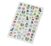 Patrick's Day Nails Autocollant Adhésif Ongles Décalcomanies Shamrock Art Autocollants Décorations D'art Pour La Fête Patrick’s Day Stickers Tlovers Nail Sticker Shamrock Decals