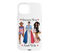 Patrimoine Africain américain né et Racines françaises Coque pour iPhone 15 Plus