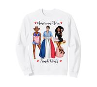 Patrimoine Africain américain né et Racines françaises Sweatshirt
