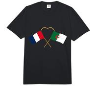 Patrimoine algérien Drapeau français Drapeau algérien Comfort Colors Adult Heavyweight T-Shirt