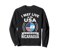 Patrimoine américain du Nicaragua Je pourrais Vivre aux États-Unis Sweatshirt