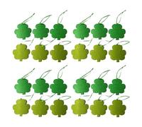Patrimoine culturel irlandais 6 pièces/24 pièces artisanat feutre trèfle ornements suspendus cadeau pour famille adultes enfants ami artisanat fait main