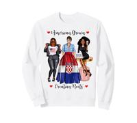 Patrimoine des Racines Afro-américaines et croates Sweatshirt