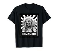 Patrimoine du guerrier fier des Indiens amérindiens comanches T-Shirt