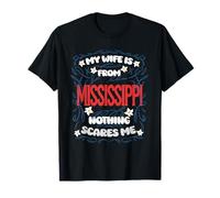 Patrimoine du Mississippi My Wife is from Mississippi T-Shirt