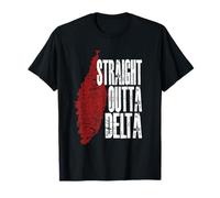 Patrimoine du Mississippi Straight Outta Delta T-Shirt