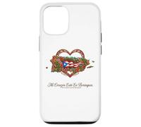 Patrimoine hispanique Porto Rico Mi Corazón Borinquen Coque pour iPhone 12/12 Pro