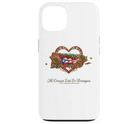 Patrimoine hispanique Porto Rico Mi Corazón Borinquen Coque pour iPhone 13