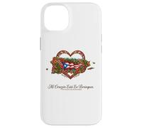 Patrimoine hispanique Porto Rico Mi Corazón Borinquen Coque pour iPhone 14 Plus