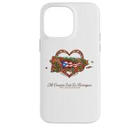 Patrimoine hispanique Porto Rico Mi Corazón Borinquen Coque pour iPhone 14 Pro Max