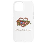 Patrimoine hispanique Porto Rico Mi Corazón Borinquen Coque pour iPhone 15
