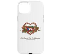 Patrimoine hispanique Porto Rico Mi Corazón Borinquen Coque pour iPhone 15 Plus