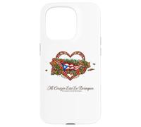 Patrimoine hispanique Porto Rico Mi Corazón Borinquen Coque pour iPhone 15 Pro