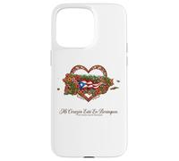 Patrimoine hispanique Porto Rico Mi Corazón Borinquen Coque pour iPhone 15 Pro Max