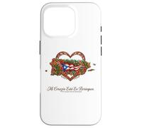 Patrimoine hispanique Porto Rico Mi Corazón Borinquen Coque pour iPhone 16 Pro