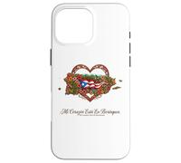 Patrimoine hispanique Porto Rico Mi Corazón Borinquen Coque pour iPhone 16 Pro Max