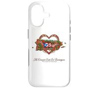 Patrimoine hispanique Porto Rico Mi Corazón Borinquen Coque pour iPhone 17