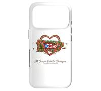Patrimoine hispanique Porto Rico Mi Corazón Borinquen Coque pour iPhone 17 Pro