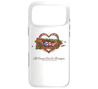 Patrimoine hispanique Porto Rico Mi Corazón Borinquen Coque pour iPhone 17 Pro Max