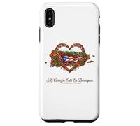Patrimoine hispanique Porto Rico Mi Corazón Borinquen Coque pour iPhone XS Max