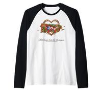 Patrimoine hispanique Porto Rico Mi Corazón Borinquen Manche Raglan
