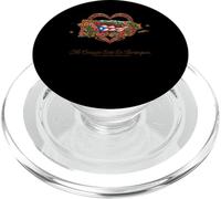 Patrimoine hispanique Porto Rico Mi Corazón Borinquen PopSockets PopGrip pour MagSafe