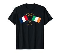 Patrimoine irlandais drapeau français drapeau irlandais T-Shirt