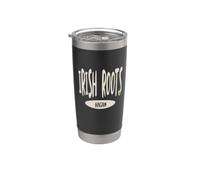 Patrimoine irlandais Irish Roots Nom de famille Hagan Gobelet isotherme en acier inoxydable double paroi