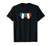 Patrimoine italien France français Drapeau Italie Drapeau T-Shirt