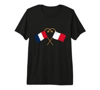Patrimoine Maltais Drapeau français Drapeau Maltais T-Shirt Haut de Gamme