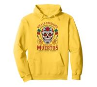 Patrimoine Mexicain - Día de Los Muertos Calavera & Guitare Sweat à Capuche