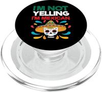 Patrimoine Mexicain Mexique Funny I'm Not Yelling I'm Mexican PopSockets PopGrip pour MagSafe