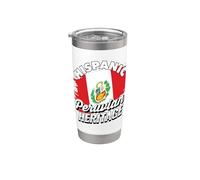 Patrimoine péruvien hispanique Pérou Gobelet isotherme en acier inoxydable double paroi