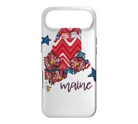 Patrimoine régional du Maine Floral Chevron Plaid Coque pour iPhone Air