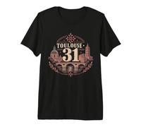 Patrimoine Toulouse 31 Occitanie Garonne T-Shirt Haut de Gamme