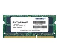 Patriot Memory 8GB PC3-12800 module de mémoire 8 Go 1 x 8 Go DDR3 204-pin SO-DIMM