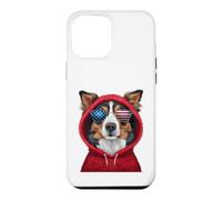 Patriot Bernois Montagne Closeup Portrait US Flag Lunettes de Soleil Coque pour iPhone 12 Pro Max
