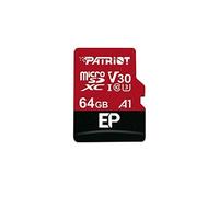 Patriot EP Series - Carte mémoire flash (adaptateur microSDXC vers SD inclus(e)) - 64 Go - A1 / Video Class V30 / UHS-I U3 / Class10 - microSDXC